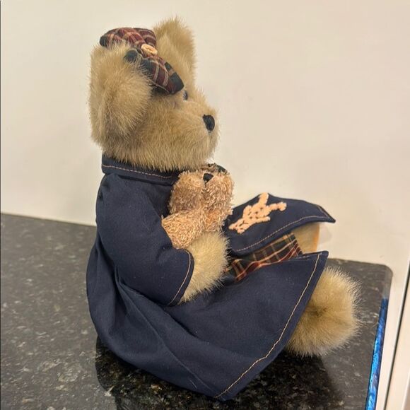 Bearington Collection Bear Blue and Brown Stuffed Animal Teddy Bear - Picture 7 of 10